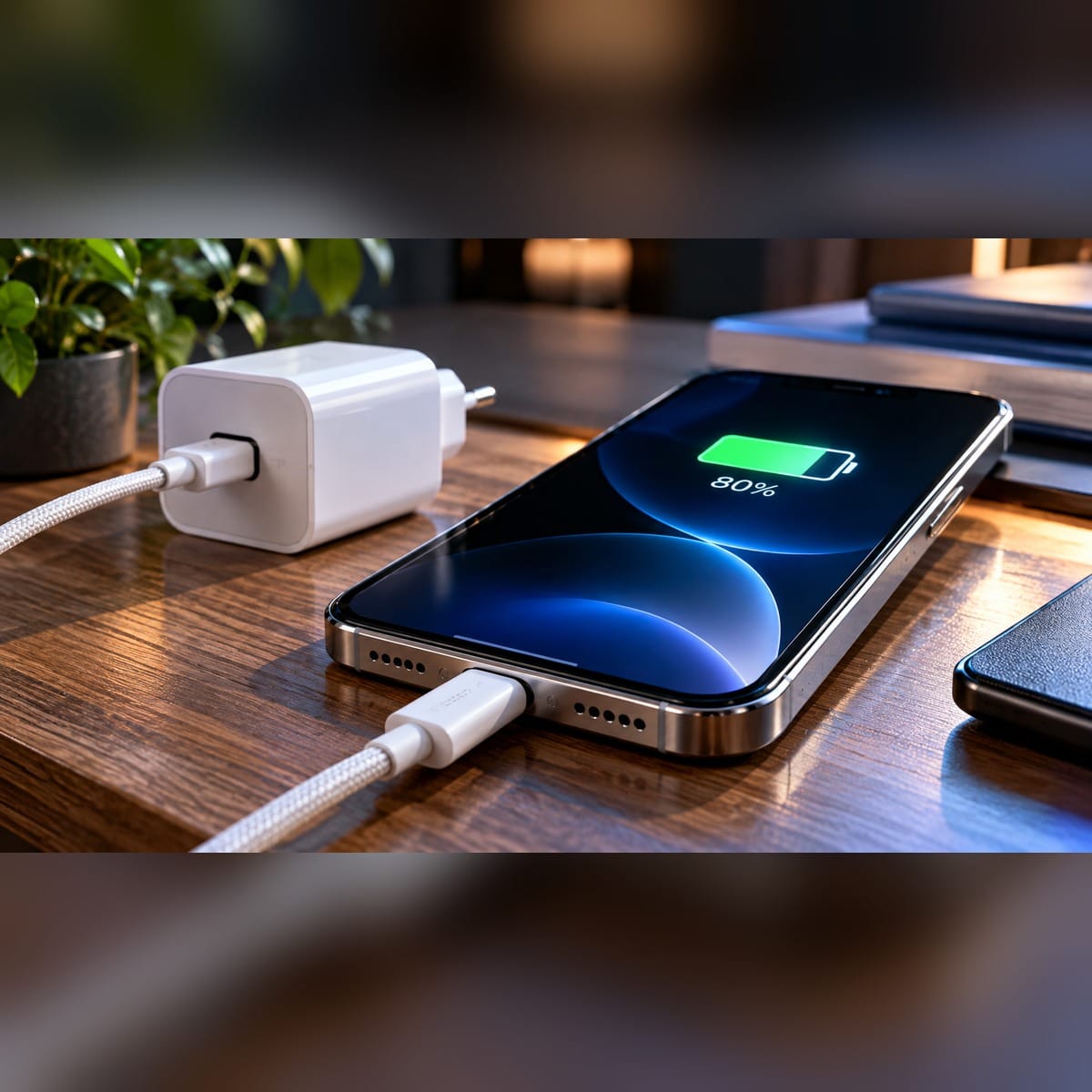 Móvil cargando con un cable: trucos para cargar el móvil y alargar la vida de la batería